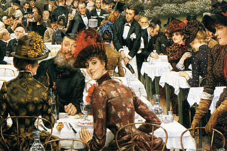 Джеймс Тиссо "Жены художников" (фрагмент) 1883 — 1885гг