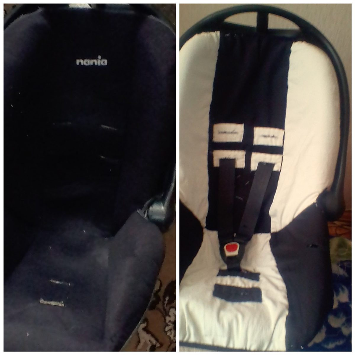 До и после. Две юбки ушли. 