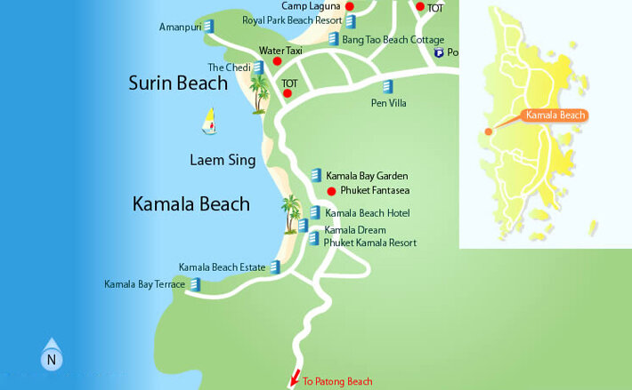 Пляж карта описание. Пляж Сурин Пхукет на карте. Пляж Сурин Пхукет на карте Пхукета. Пляж Сурин на Пхукете на карте. Пляж Камала на карте Пхукета.
