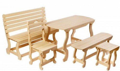 Мебель для бани из липы