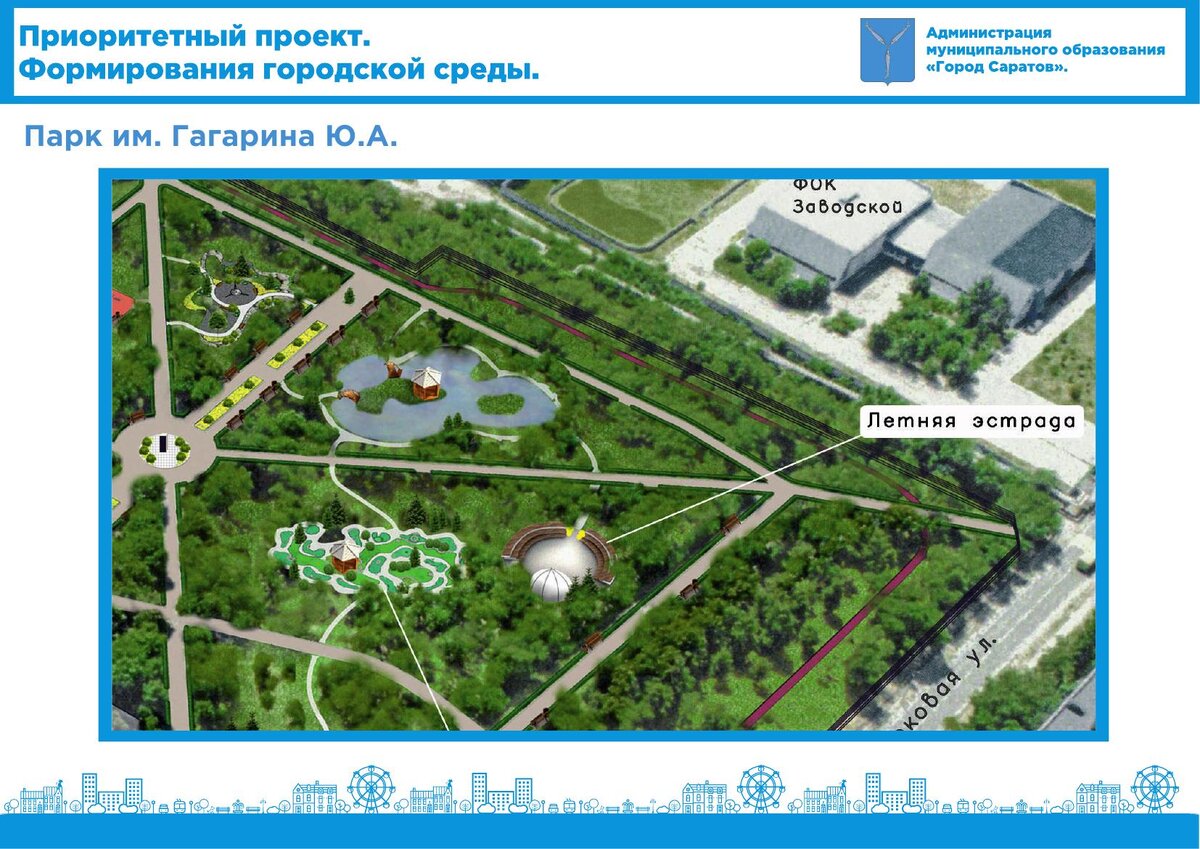 Городской парк саратов карта