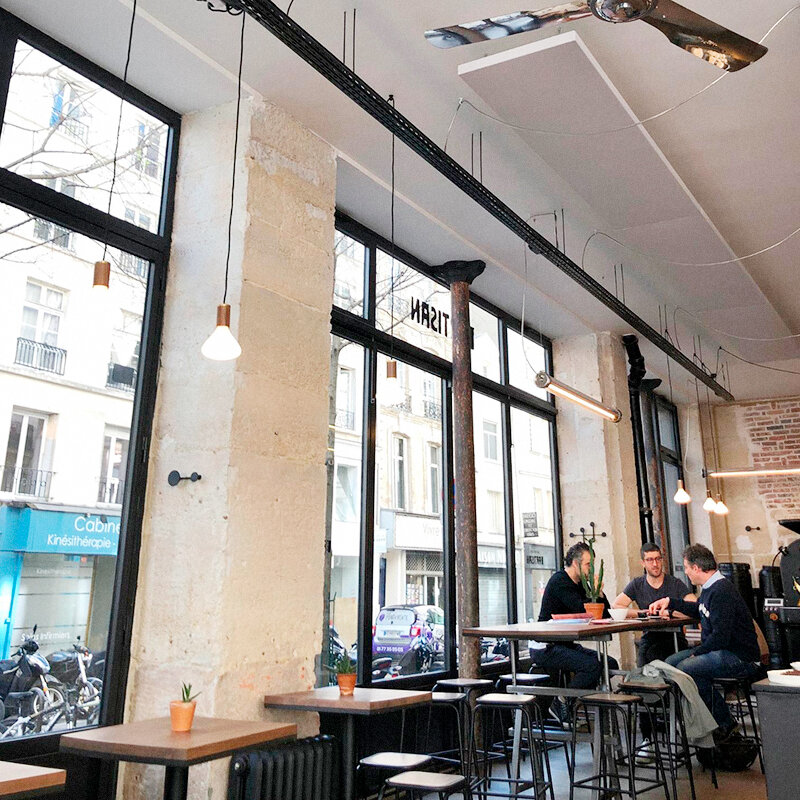 Partisan café artisanal. Здесь светло, много работающих иностранцев и вкусный кофе