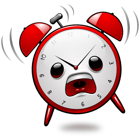 Веселый будильник рисунок