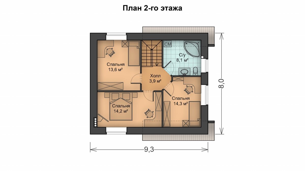 Двухэтажный жилой дом площадью 115 кв.м по выгодной цене | Дом-67 | Дзен