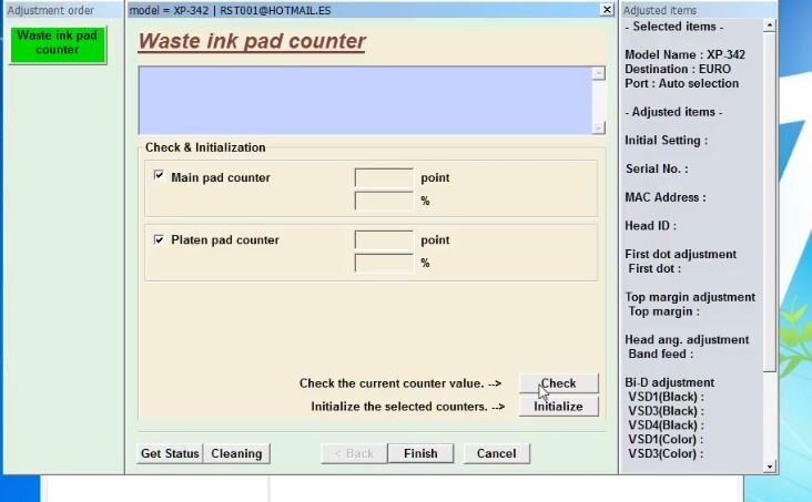 Сброс памперса Epson 342 | Fernaton | Дзен