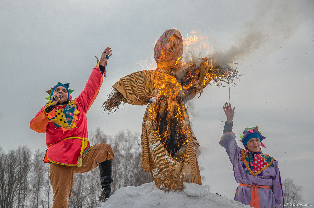 Масленица блины чучело