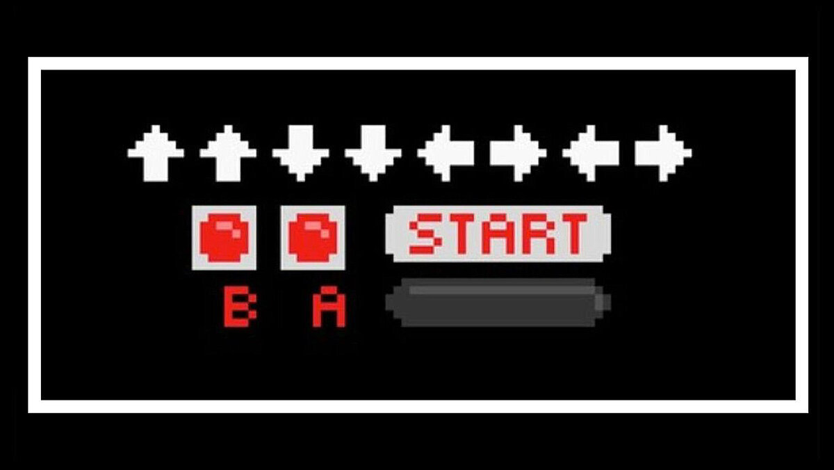 The Konami Code (Код Konami). Автор кода: Kazuhisa Hashimoto.