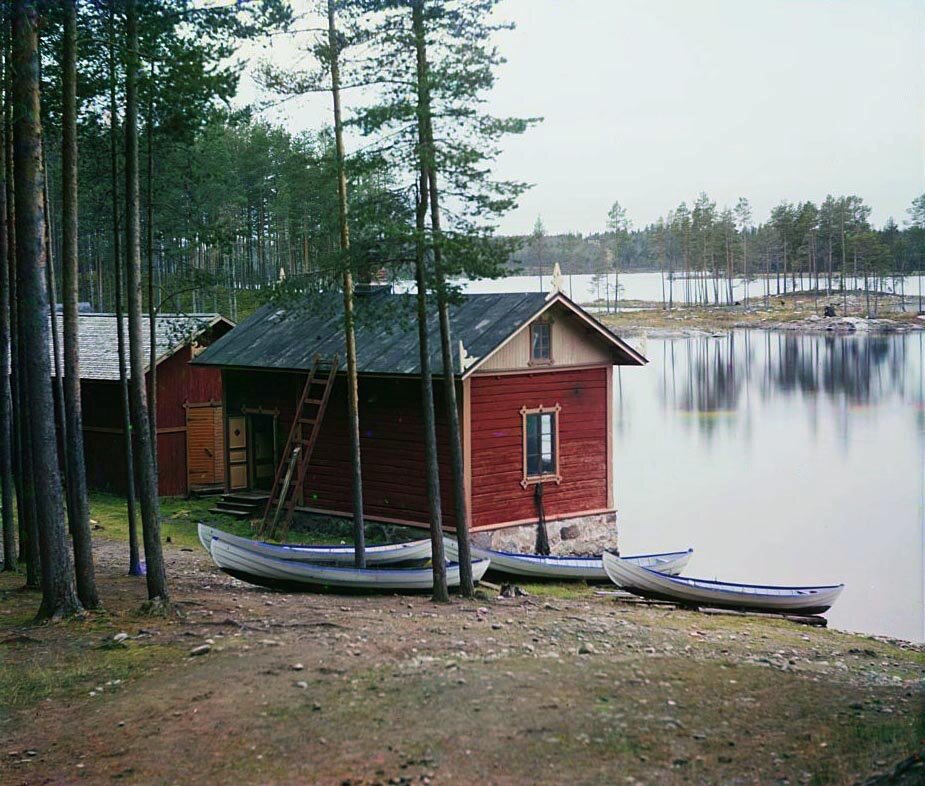 1903 год: "На Сайменском озере."