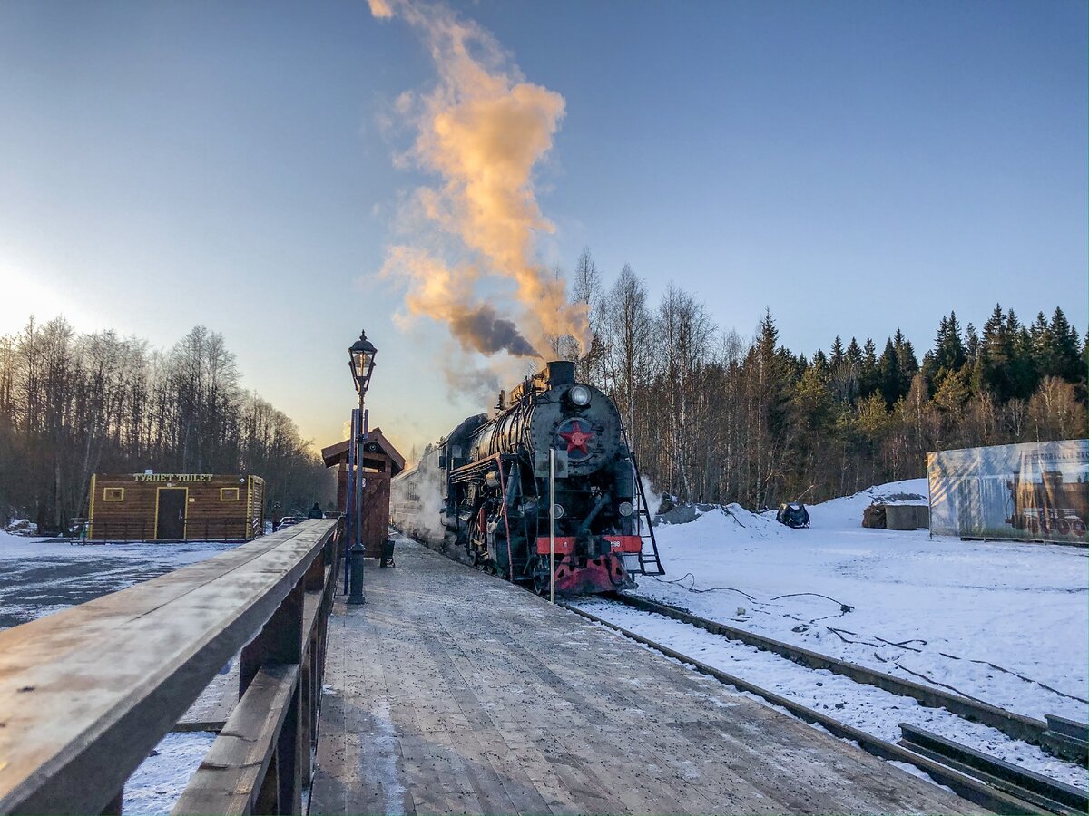 Паровоз Сортавала Рускеала