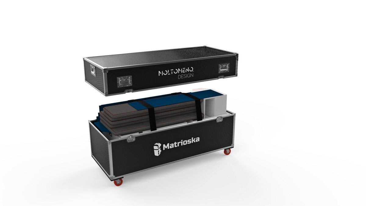 Составляющие автодома складываются друг в друга как Матрёшка. Фото moltomeno.design