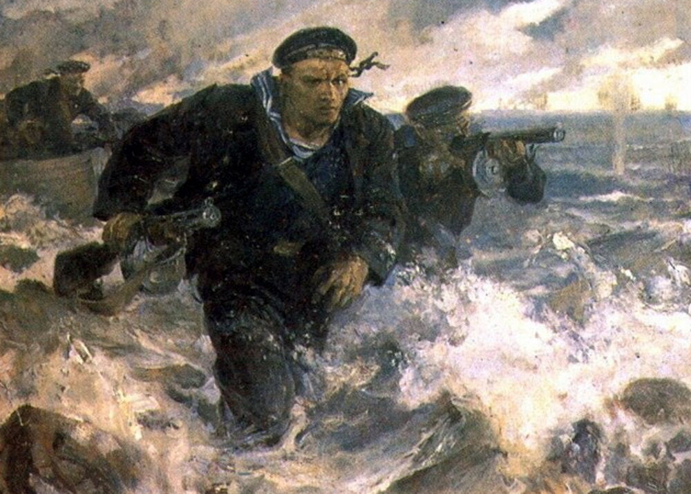 Фрагмент картины Владимира Серова «Балтийский десант»