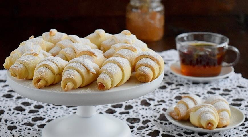 Рогалики с кокосовой стружкой