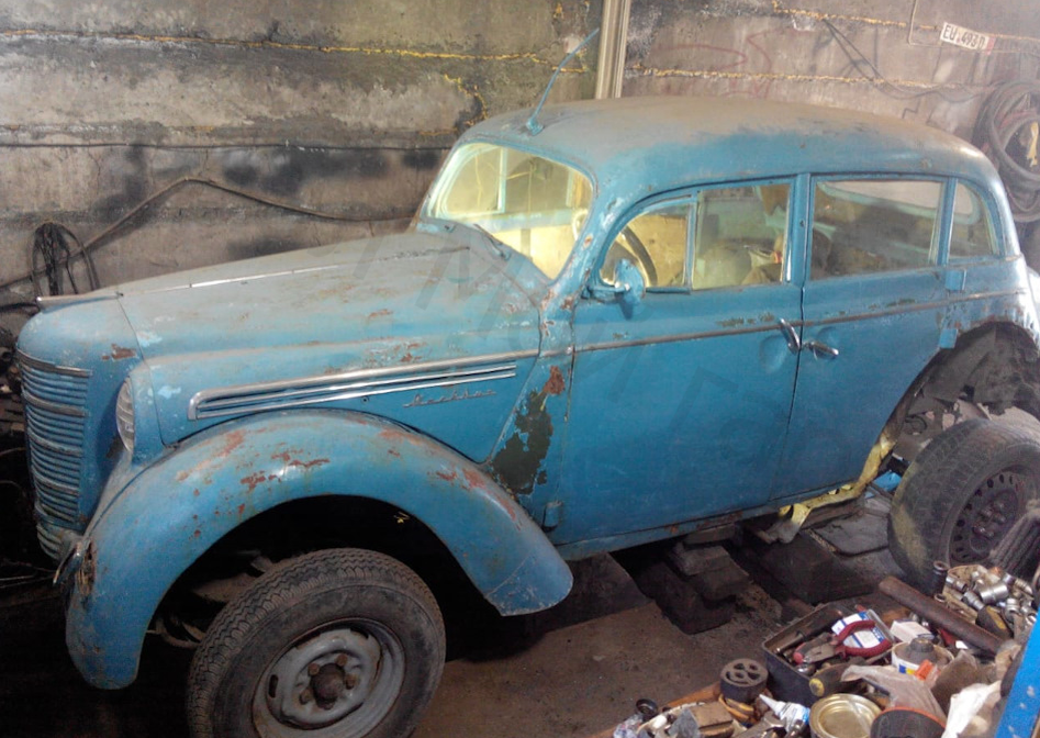 (примерно вот в таком состоянии Евгений нашел Москвич, для 53-го года вроде неплохо)