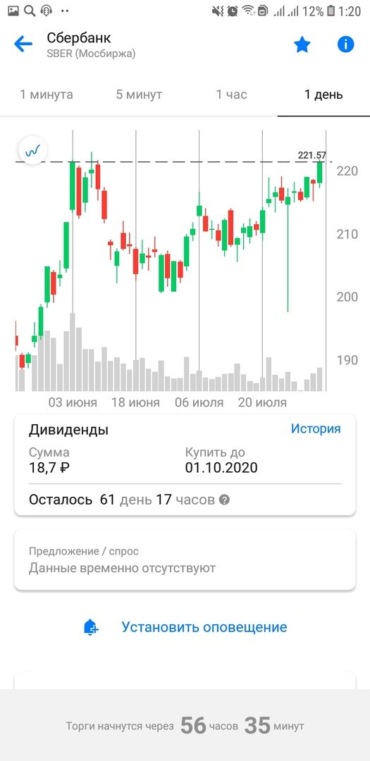 Интерфейс приложения ВТБ