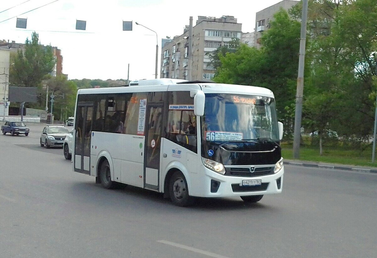 Маршрут автобуса 56 на карте Ростова-на-Дону