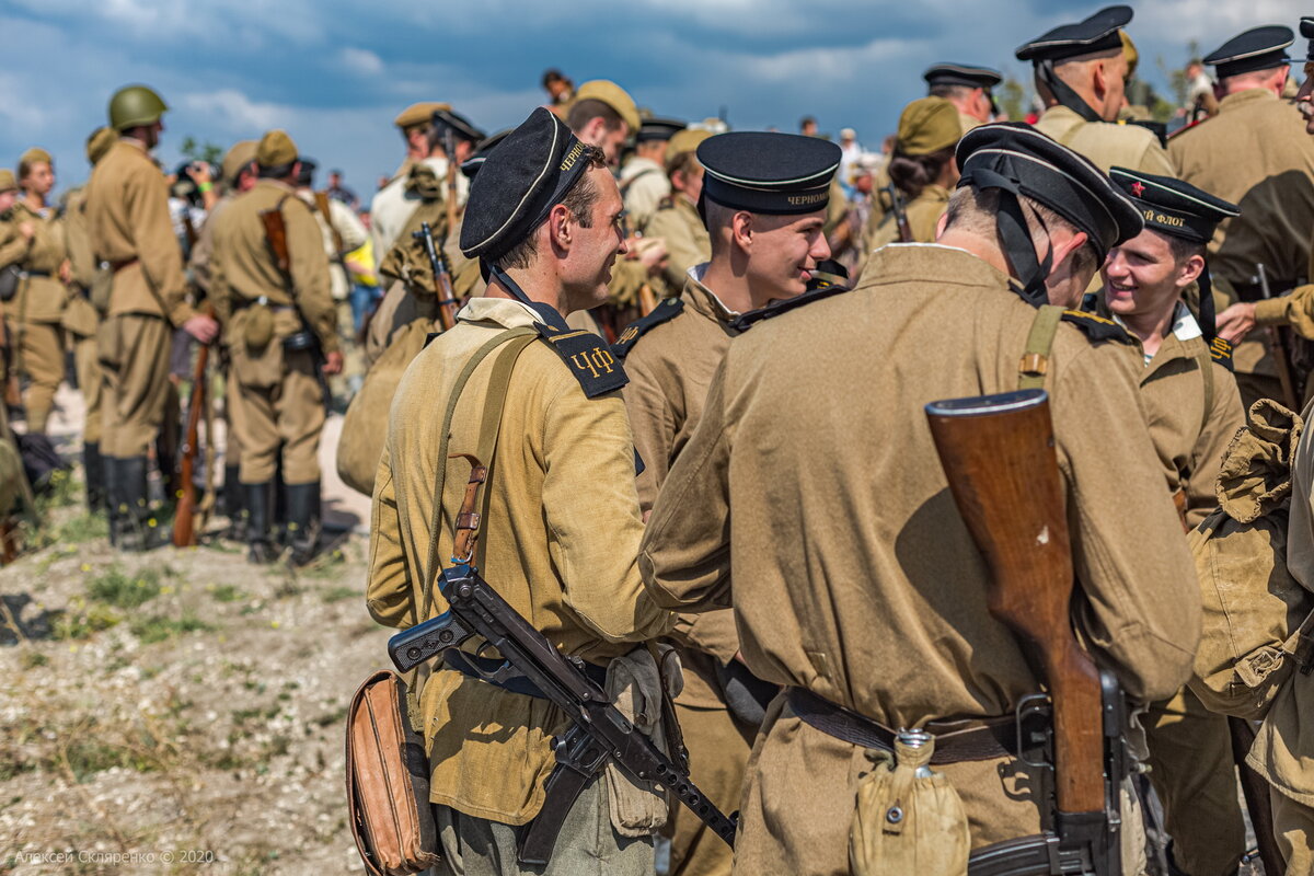 Бойцы морской пехоты ЧФ