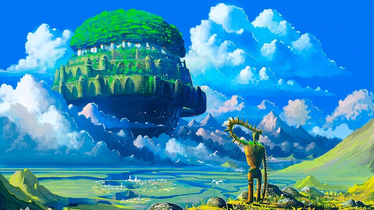 Кадр из мультфильма "Небесный замок Лапута"