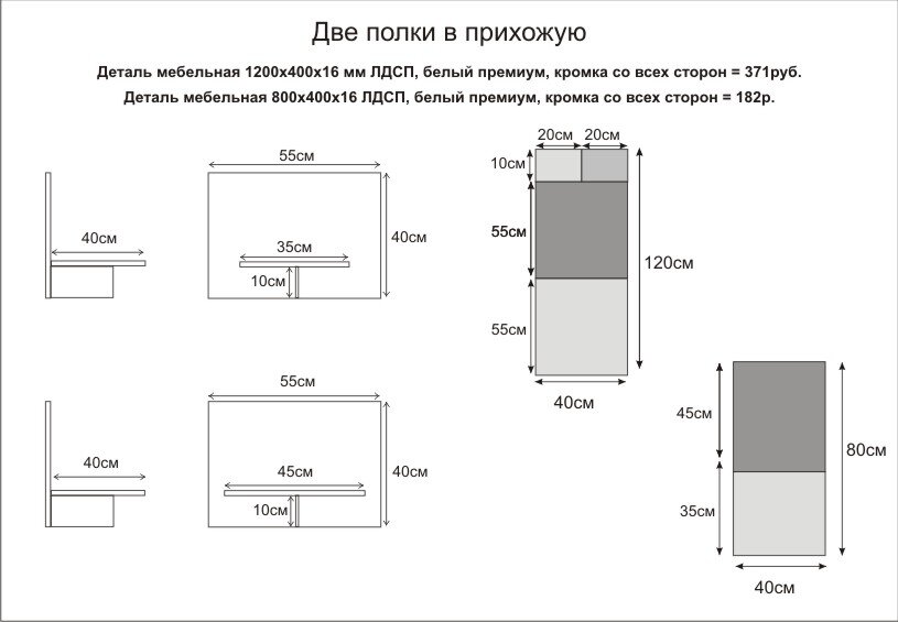 Вот такой чертёж я сделала.