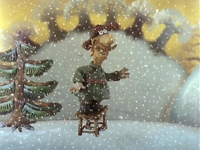 Кадр из мультфильма "Падал прошлогодний снег"