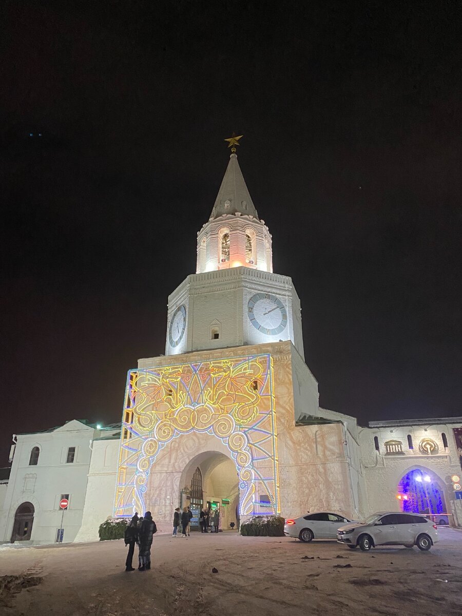 Казань зимой фото ночного города