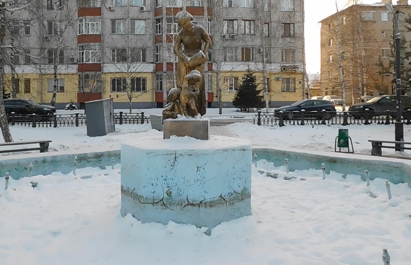 Фонтан в сквере Столярова в Казани