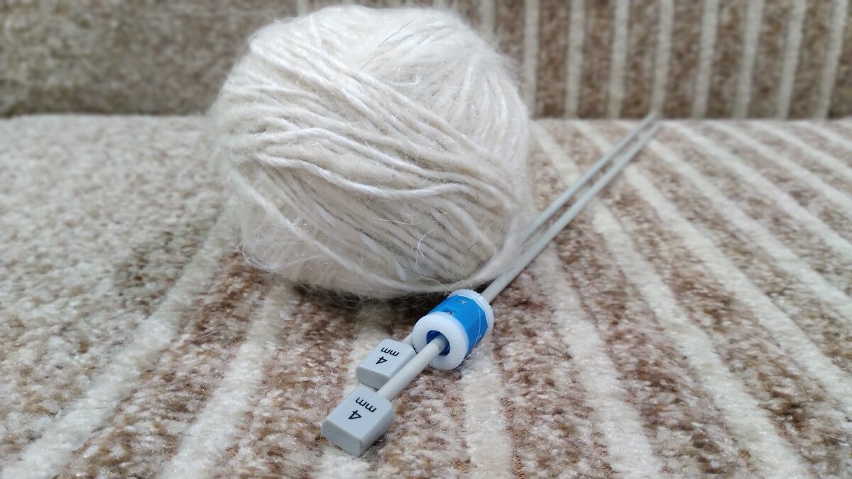 Пряжа самопрядная из козьего пуха