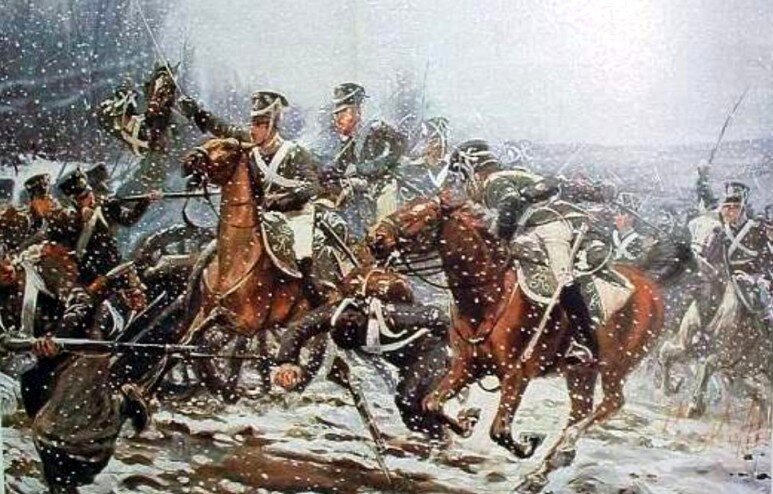 Драгуны Вюртемберга в атаке