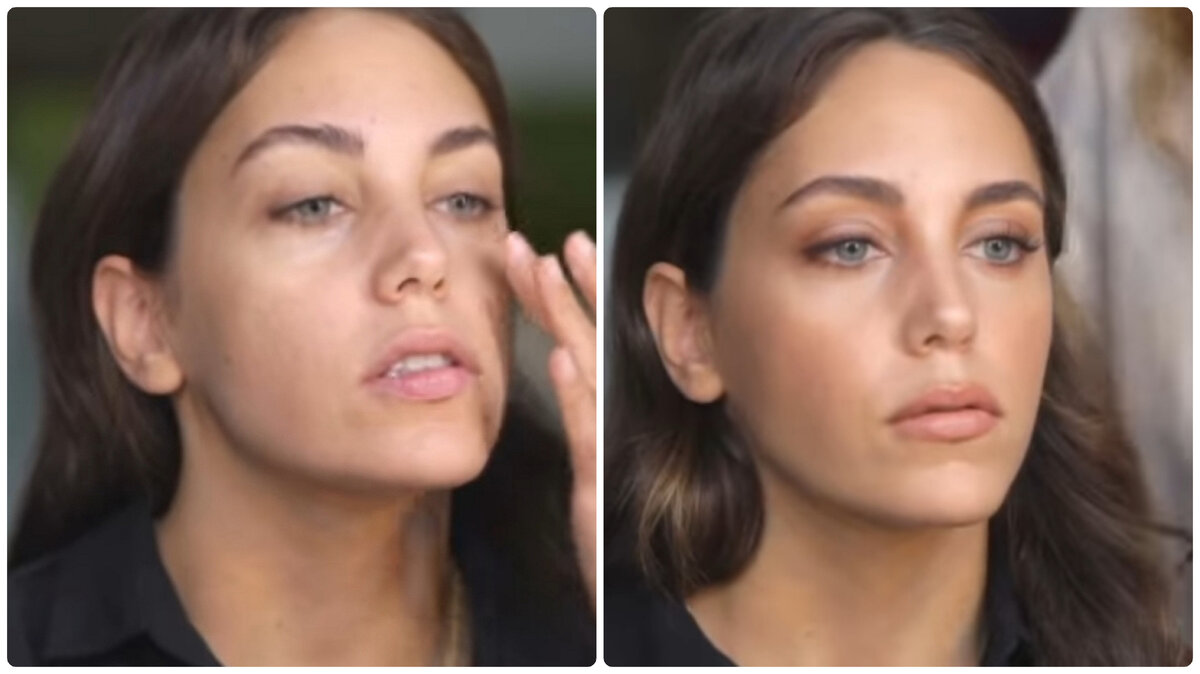 Без макияжа vs с макияжем