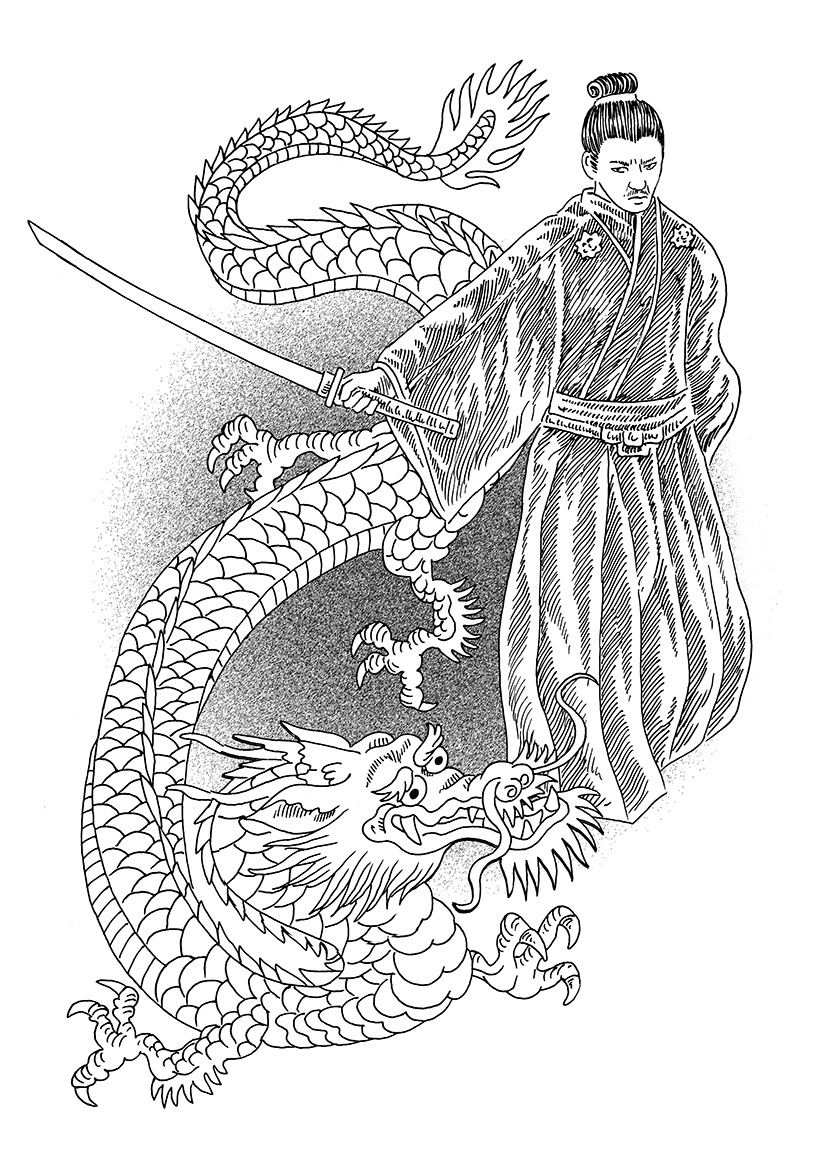 Внутренние черно-белые иллюстрации Александра Семякина