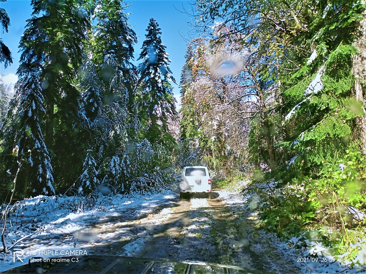 По дороге в альплагерь "Алибек"