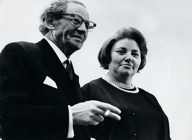 Вольф Мессинг со своей супругой Аидой Ропопорт.