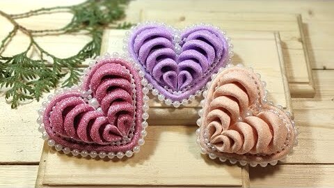 3D СЕРДЕЧКО валентинка своими руками, магнитик сувенир из фоамирана ❤️ DIY  heart valentine's day