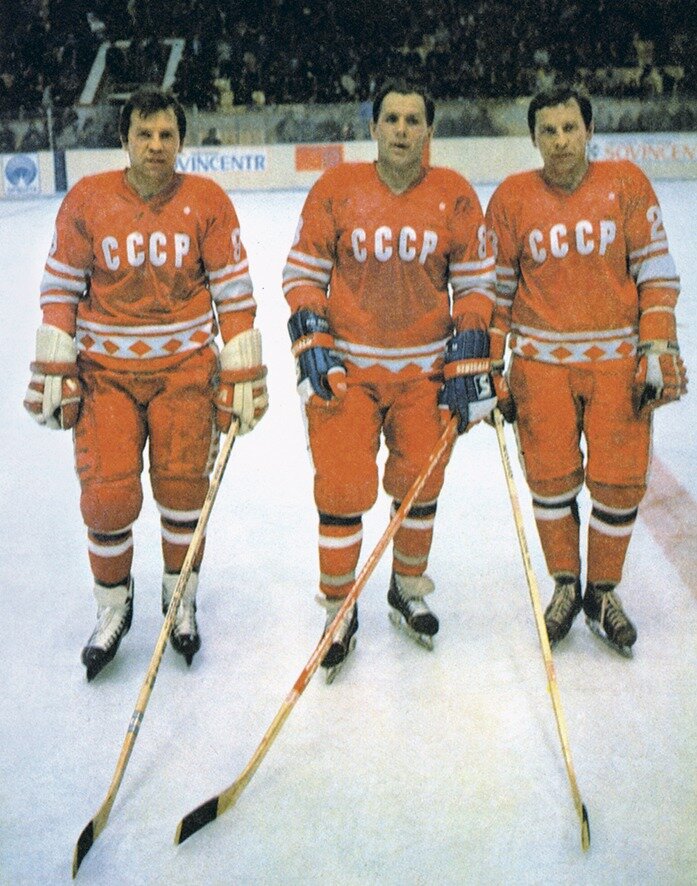 Легендарная тройка хоккеистов СССР