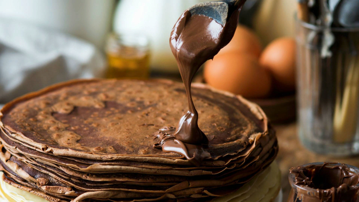 Chocolate Ombre Pancakes