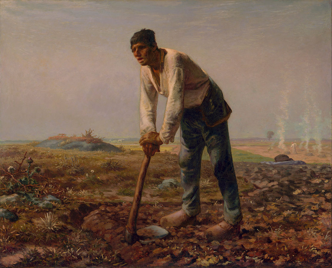 Жан-Франсуа Милле. «Человек с мотыгой». 1860-1862