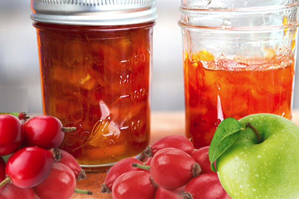 рецепт варенья из шиповника с яблоками