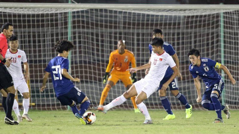 
U-19 Việt Nam chơi một thế trận tốt khiến Nhật không thể ghi bàn.