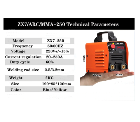 Инвертор дуговой сварки модель ZX7-250