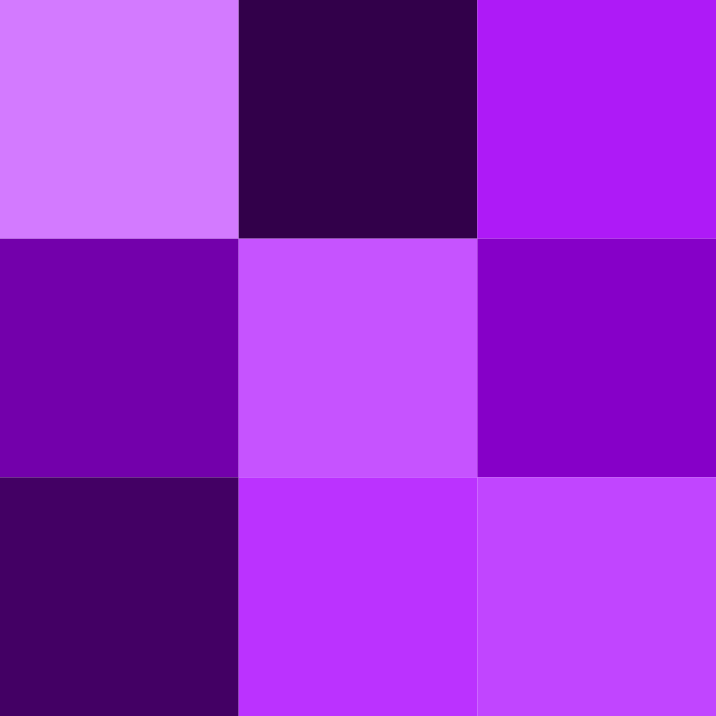 В понимании англичан и американцев, вот это - оттенки фиолетового.Не буду говорить за всех россиян, но для меня фиолетовый - слева внизу; а лиловый - в диагонали, идущей сверху слева вниз направо. А вот для немцев и французов (листайте!)