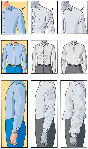 Как укоротить рукава мужской рубашки с манжетами