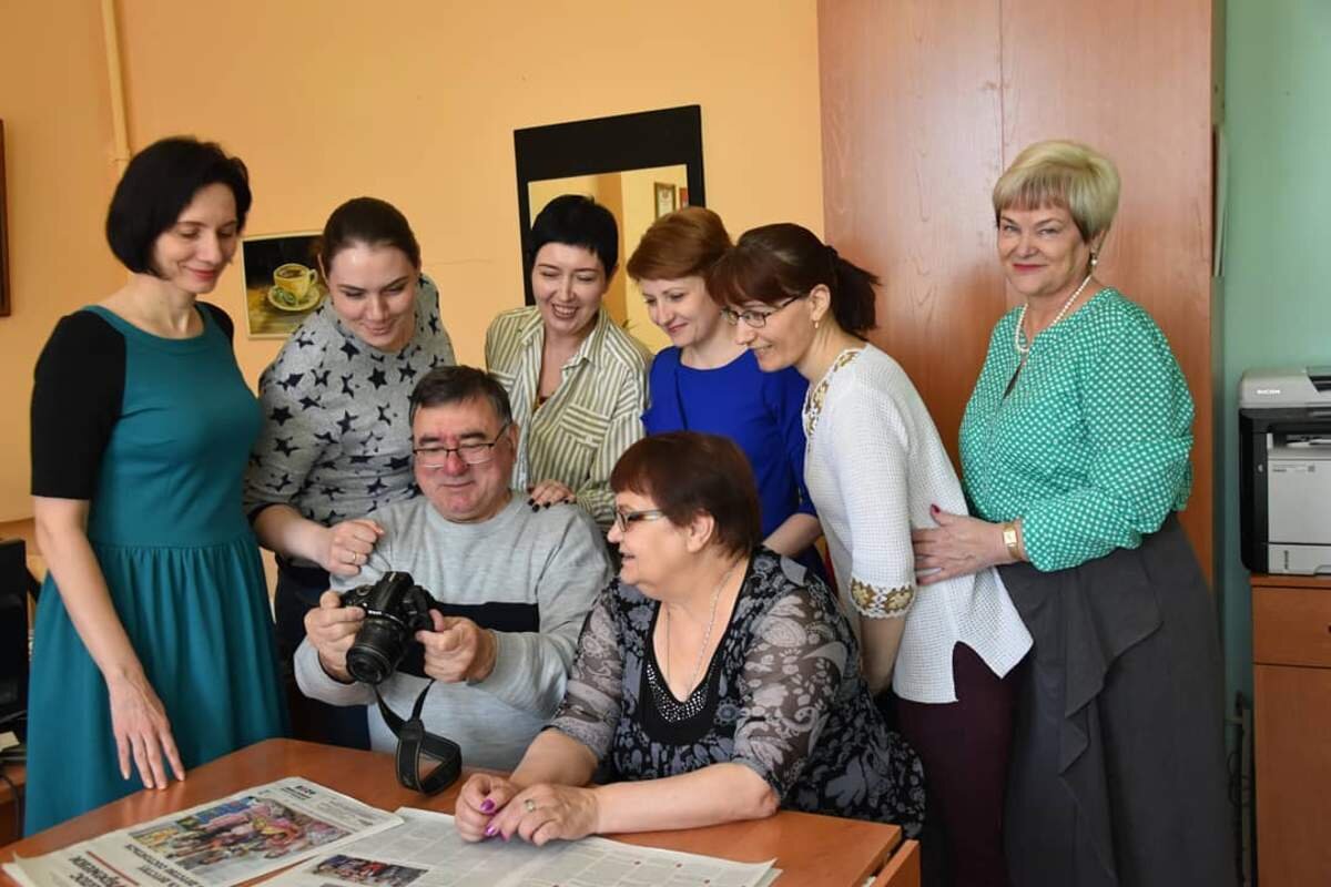 Редакция рыбинской районной газеты "Голос времени"