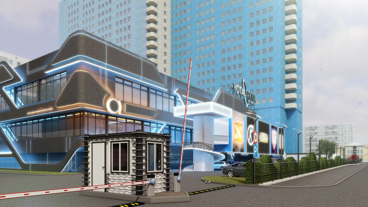 Фасад и прилегающая территория