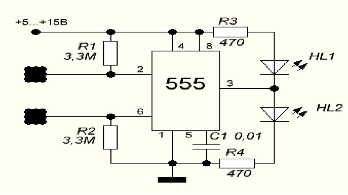 Ne 555 микросхема схема подключения