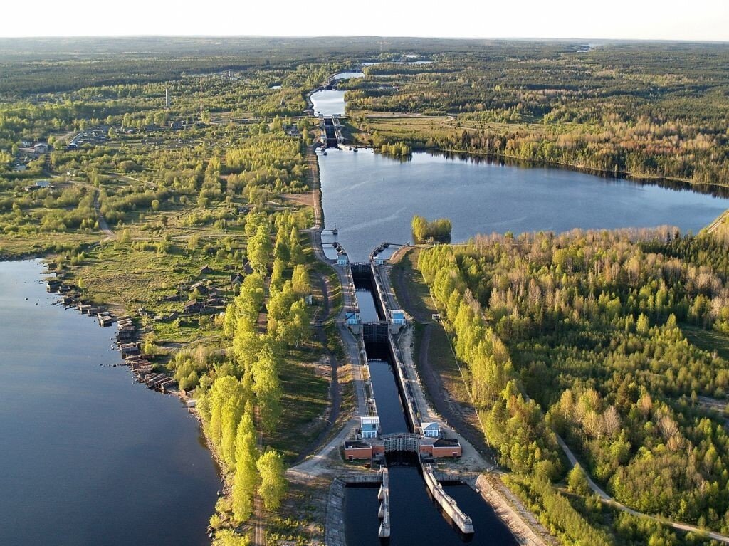 Современный вид Беломорканала