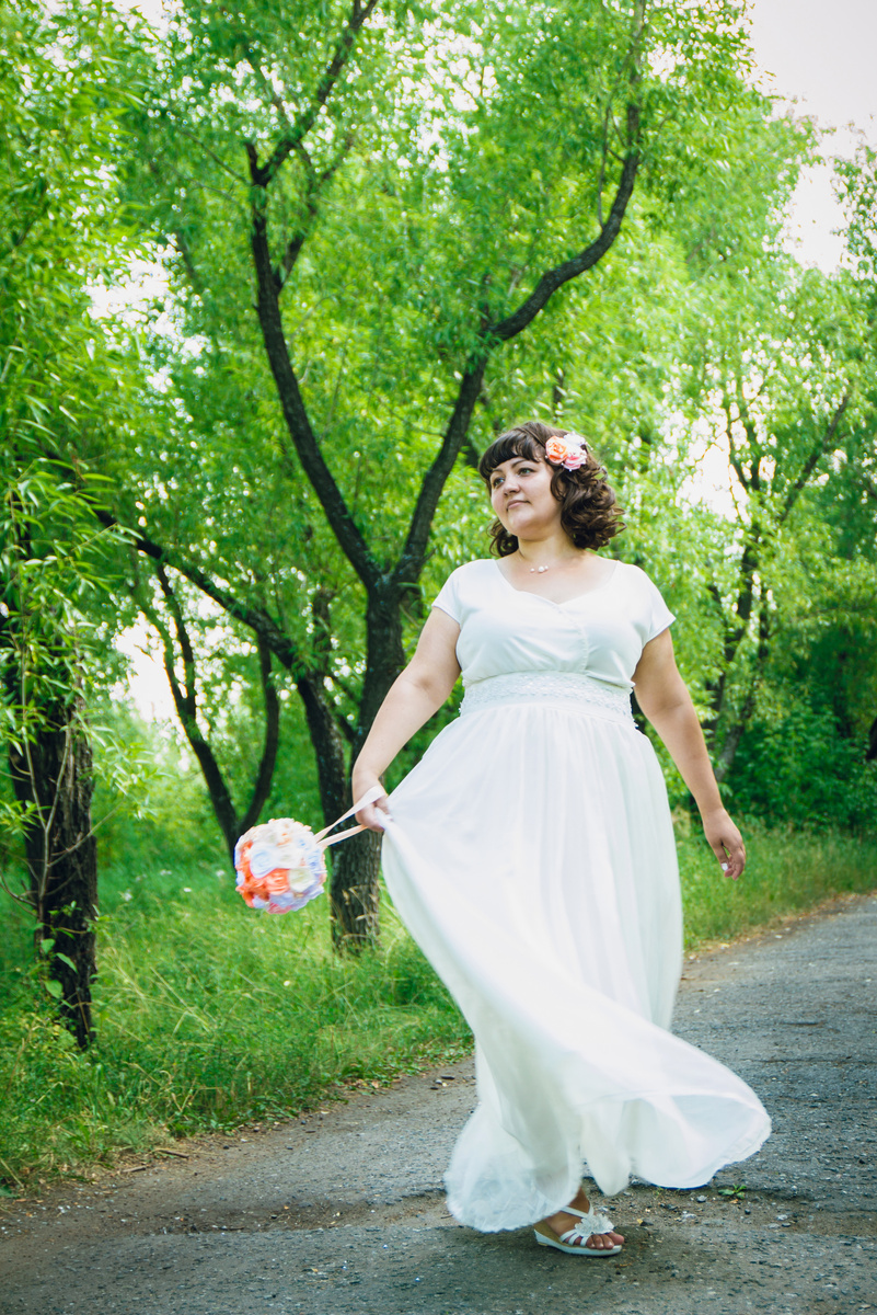 Июль 2015, на своей свадьбе я выглядела так =(