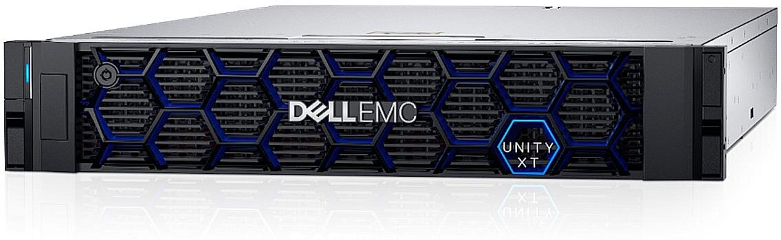 Dell EMC Unity XT 380 вид спереди