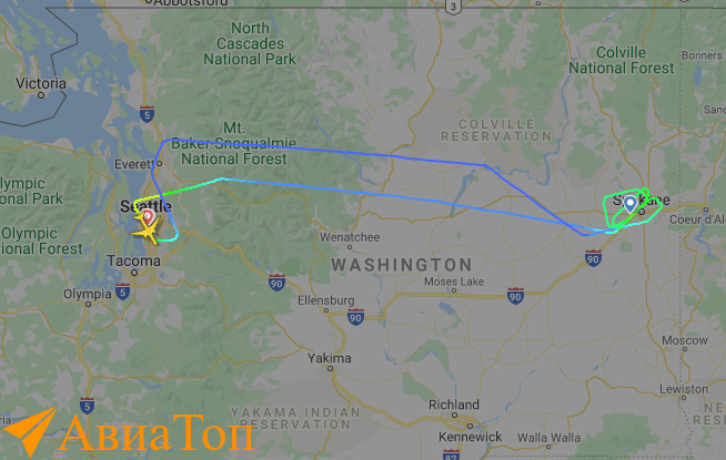 Фото с FlightRadar.com
