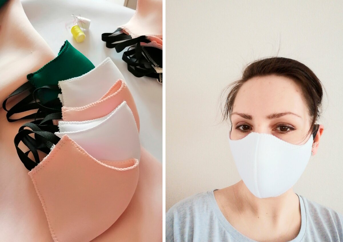 Сделала маски для родственников и знакомых. Но  для детей они похоже не очень подходят.  Нужны детские маски! 