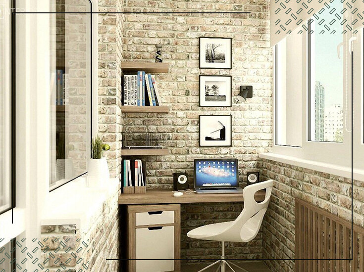 Рабочее место в стиле Лофт на свежем воздухе!