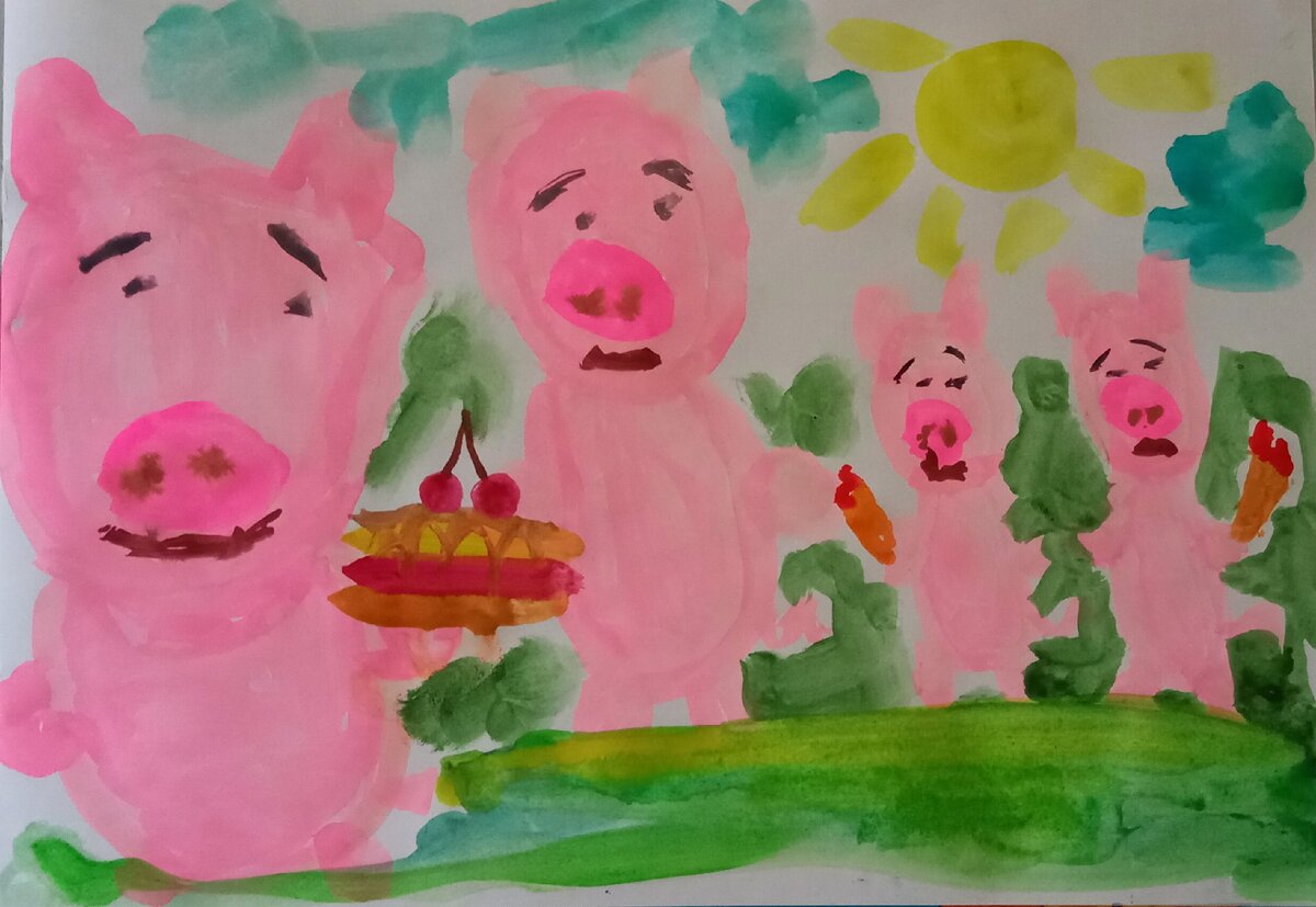 Иллюстрация от внука. Фото от автора